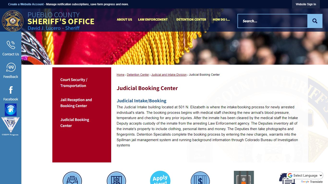 Judicial Booking Center | Pueblo County Sheriff, CO